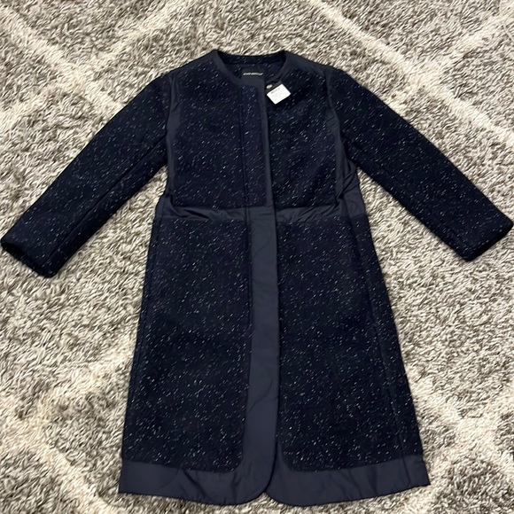 Club Monaco Mixed Media Quilted Navy Blue XXS NWT - Picture 1 of 4